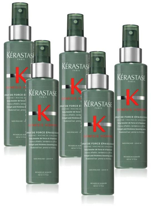 케라스타즈 제네시스 옴므 씨크닝 스트렝스 스프레이 Kerastase Genesis Homme Thickening Force Spray, 5개, 150ml