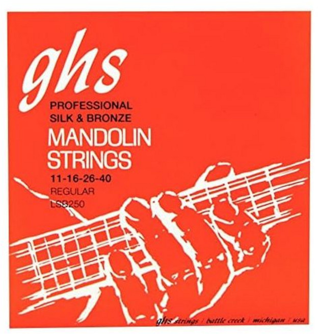 GHS StringsGHS 만돌린 실크 브론즈 1140 LSB250, Pack of 1, 1개