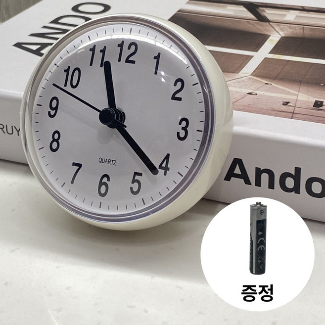 라데모 흡착 무소음 방수시계, 퓨어화이트