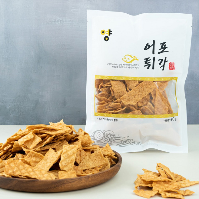 영양 어포튀각 300g*1봉 영양어포튀각 90g*1봉 옵션선택, 90g, 2개