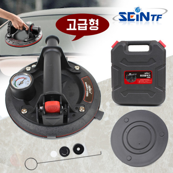 세인티에프 유리 흡착기 (산업용-고급형) 게이지 장착형 타일 압착기 대리석 압축기 운반, 유리흡착기(산업용-고급형), 1개