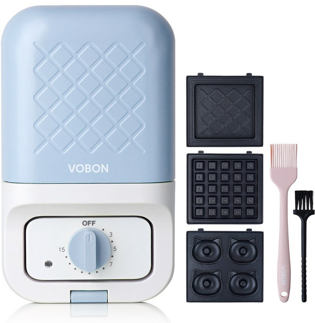 보본 다이얼 스핀오프 와플 샌드위치 메이커 블루, VB-SM293BC