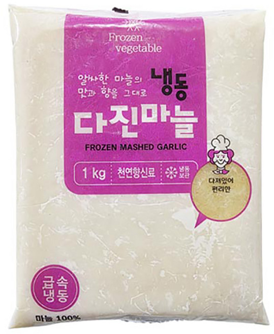 아침과저녁 다진 마늘 A급, 1개, 1kg