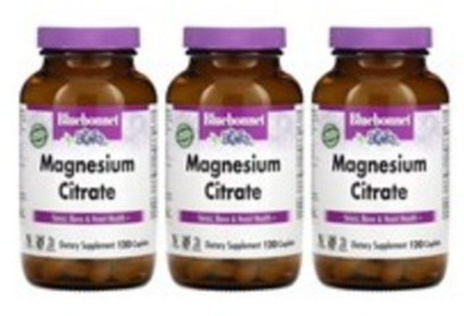 [1/2/3병 택1] 블루보넷 마그네슘 시트레이트 400mg 120정, 3개