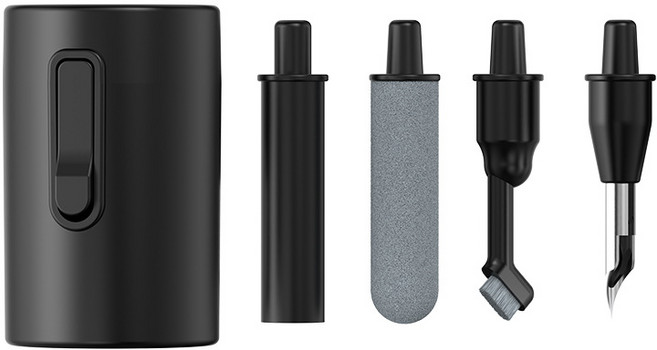 베이글루 미니미 에어팟 1/2/3/프로 버즈 이어폰 청소 키트, 1개, 블랙