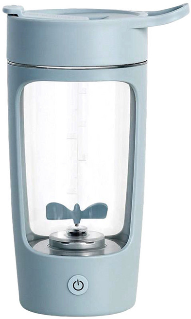 ELEANOR 電動攪拌杯, 天空藍｜贈杯刷．杯身含刻度, 1個