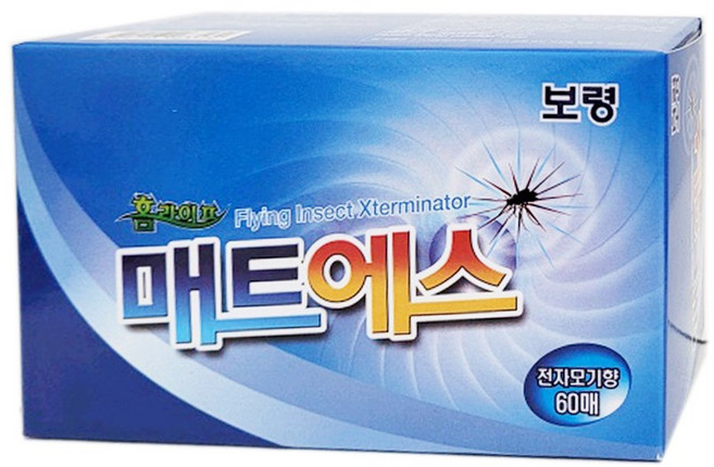 보령제약 전자모기향 매트에스(60매), 1개