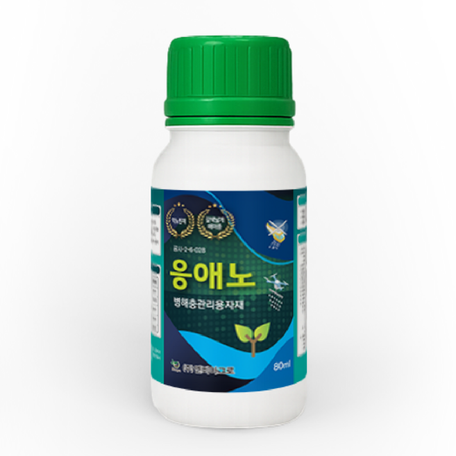 스마트한농부 응애노 80ml 유기농 친환경 살충제 응애 진딧물 노린재 총채벌레 선녀벌레 갈색날개매미충, 1개