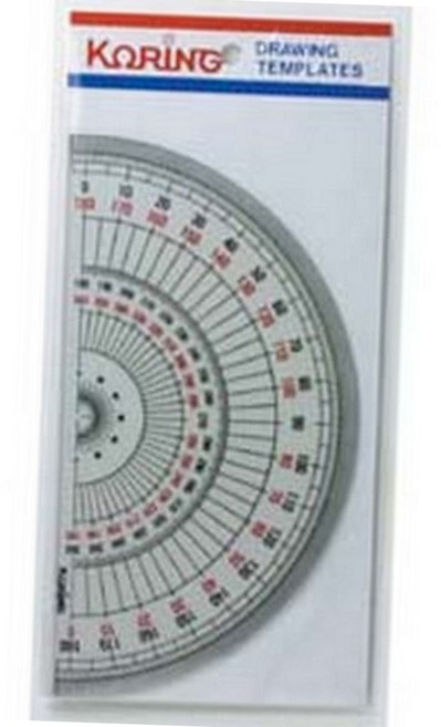 더제이 반원 분도기 초등학교준비물 투명각도기 각도측정, 1개