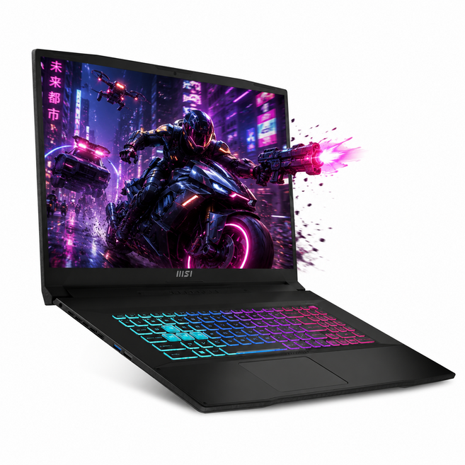 MSI 2025 스워드 GF76 17.3 코어i7 인텔 13세대 지포스 RTX 3050, 블랙, 512GB, 16GB, WIN11 Home, Sword GF76 B13UDXK (1465)