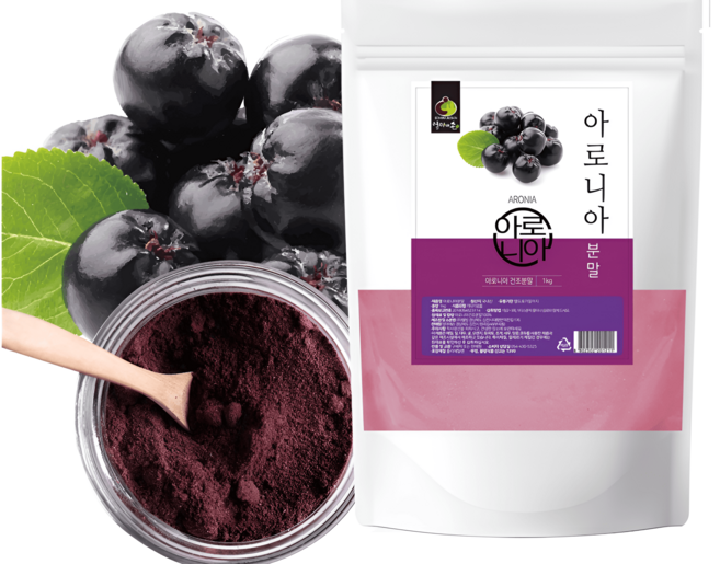 엄마애손 국내산 아로니아 분말 1kg 1팩 동결건조 아로니아 가루 초크베리 킹스베리, 1개
