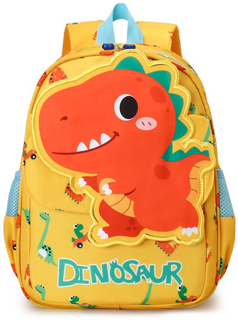 汪汪隊兒童背包 可愛卡通造型書包 布偶立體黃恐龍 S222 有胸扣