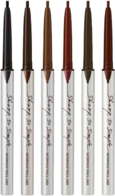 클리오 샤프 쏘 심플 워터프루프 펜슬 라이너 3호 블랙브라운 1개