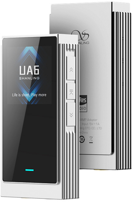 SHANLING UA6 휴대용 디코드 헤드폰 증폭기 DSD256 쌍 DAC 3.5밀리미터 4.4밀리미터 CS43131x4, 03 UA6 silver