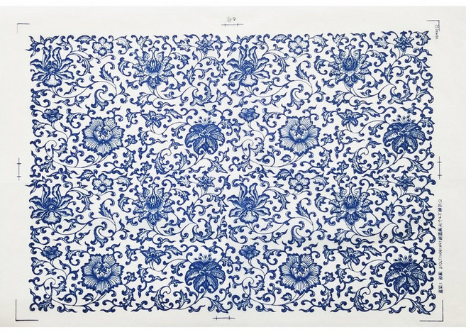 1개 도자기 세라믹 점토 전사지 언더글레이즈 꽃무늬 종이 고온용 경덕진 전통 데칼 착색 도구, 018 1pcs