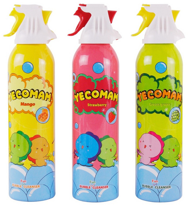 예꼬맘 버블 펀 바디 클렌저 딸기향 + 망고향 + 청포도향 세트, 1세트, 200ml