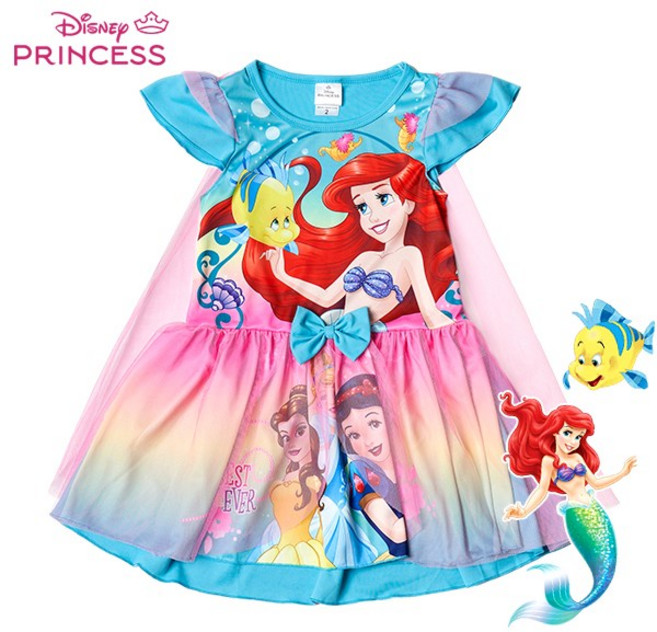 정품 디즈니 인어공주 에리얼 샤 여아 원피스 옷