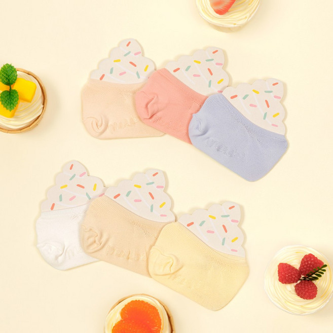 메르베 아이스컵 유아용 미끄럼방지 국내생산 쿨덧신 3종 세트