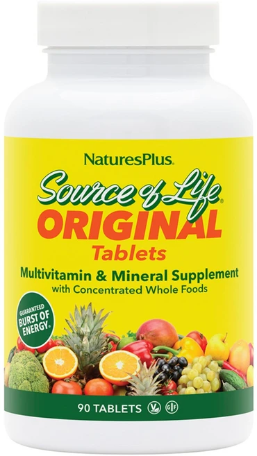 네이처스 플러스 소스 오브 라이프 - 90정 - 종합 비타민 Natures Plus Source of Life - 90 Tablets - Multivitamin & Mineral, 90개 (1팩), 1개 - 쿠팡