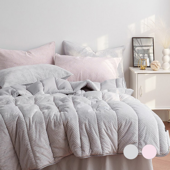 번아웃 모던 극세사x라이오셀 모달 겨울 스프레드S