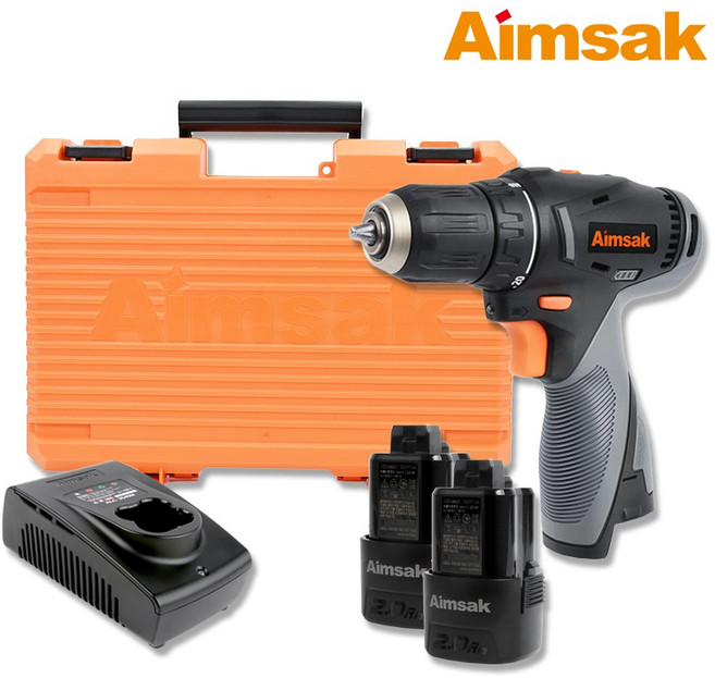 아임삭 AD414R 3G 충전드릴 2.0AH 2팩 AD414R후속 14.4V 2단속도조절, 1세트
