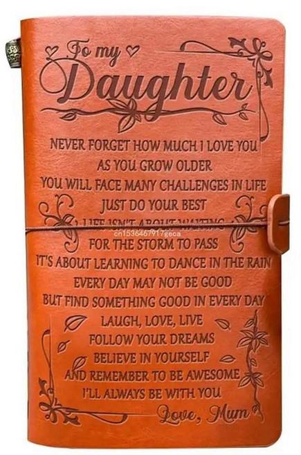 빈티지 가죽 스케치 북 수제 저널 노트 일기 손 계정 딸 일정 메모장, 1개, 4. 374