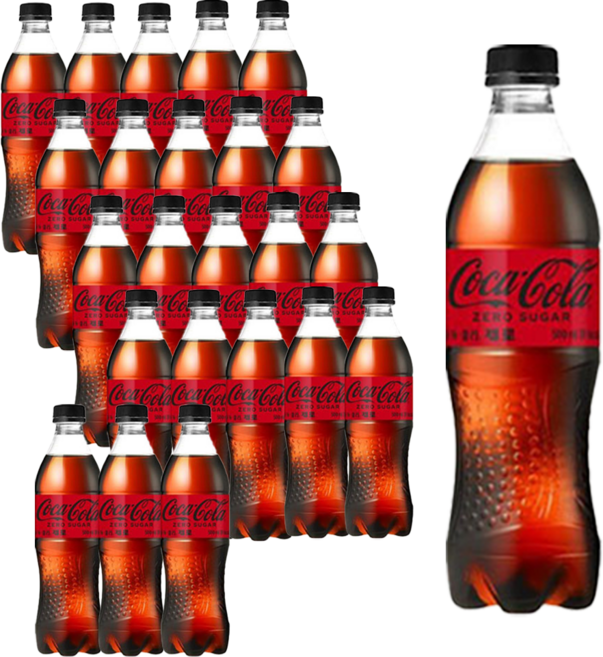 코카콜라 제로 페트, 500ml, 24개