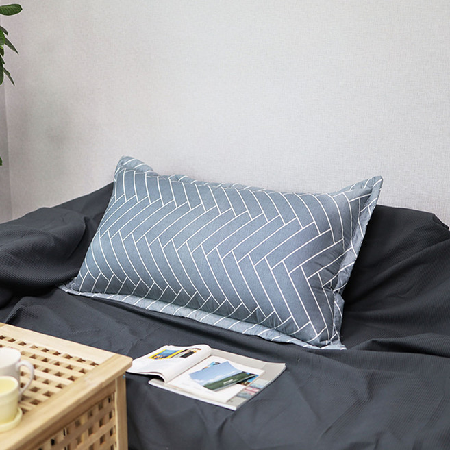 (커버만) 대형 등쿠션 커버 등받이쿠션커버 쿠션커버 110X60, 대형 쿠션 커버(커버만), 헤링본, 그레이