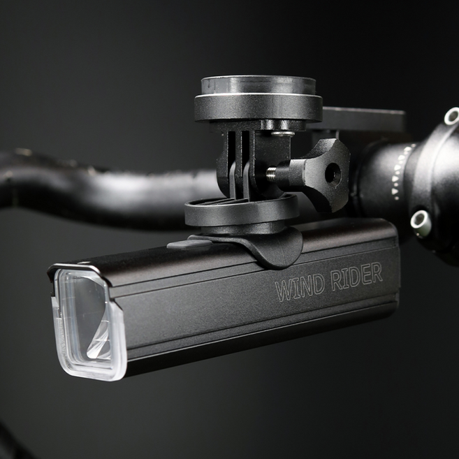 윈드라이더 1000루멘 듀얼거치 자전거 라이트, 1개, 단일