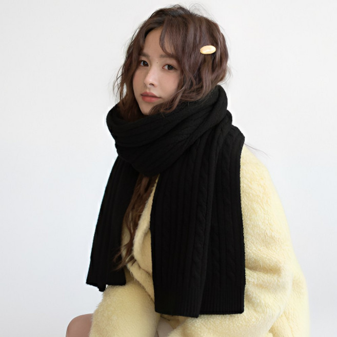 앤아일즈 겨울 롱 니트 목도리 울 머플러 7종