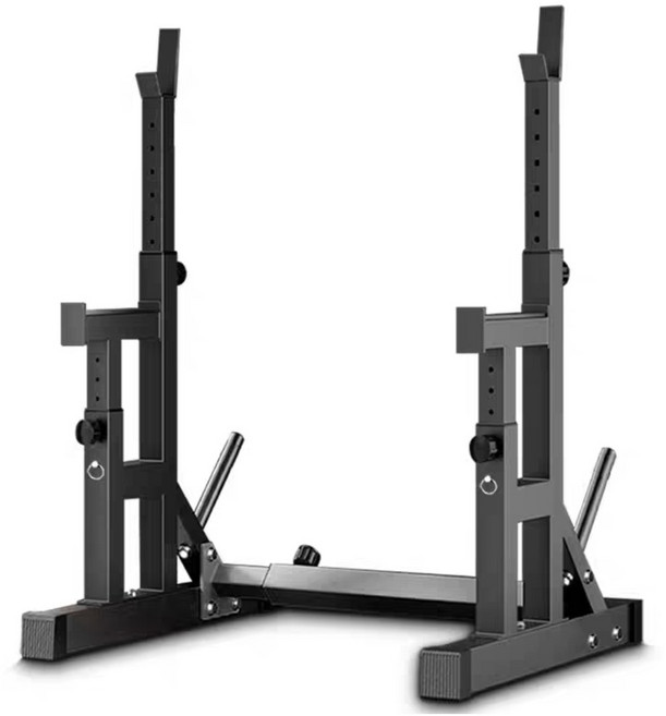 국내배송 스쿼트랙 하프랙 파워랙 일체형 분리형 헬스 운동기구, 블랙