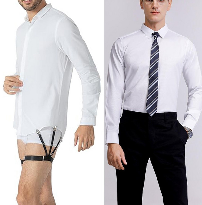 남성 셔츠 고정 밴드 가터 벨트 빠짐방지