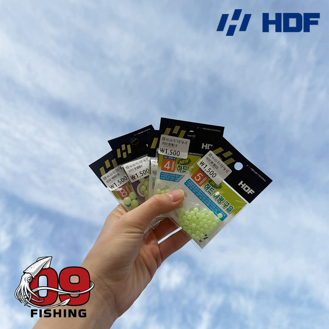 해동 하드 야광구슬 HF-470 갈치 우럭 축광 자작채비 바다낚시, 1개, 5호