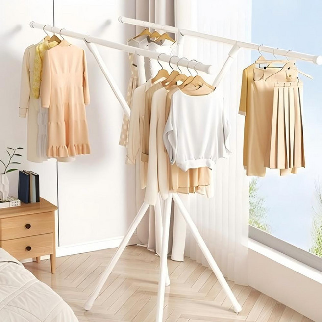건조대 접이식 빨래건조대대형, 흰색