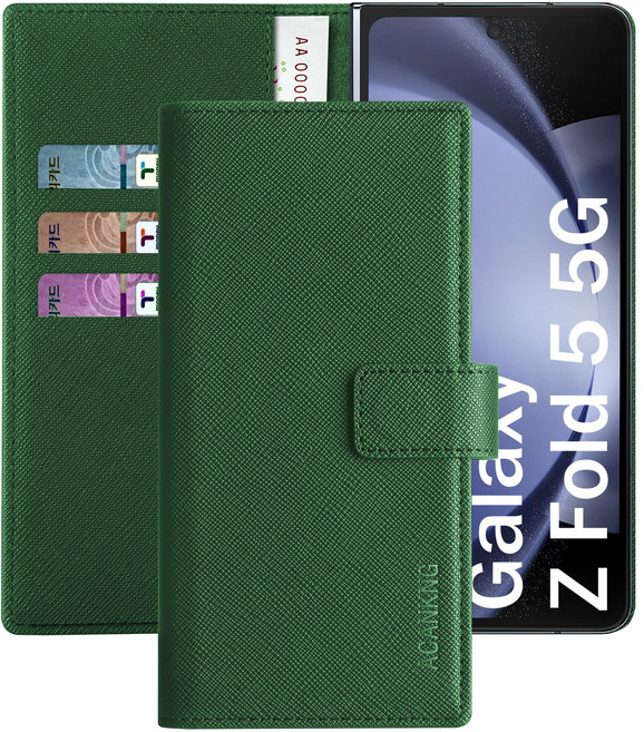 아칸크 삼성 갤럭시 z폴드5 5G/SM-F946 지갑형 가죽 카드수납 다이어리 휴대폰 케이스