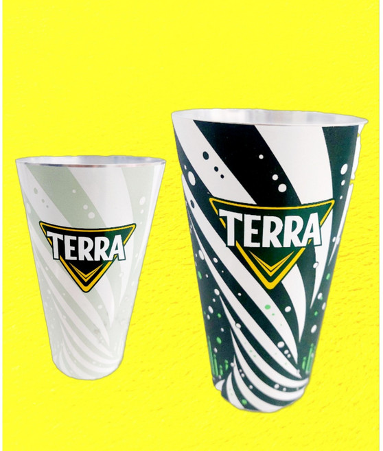테라 변온잔 알루컵 맥주잔 550ml 그린, 1개