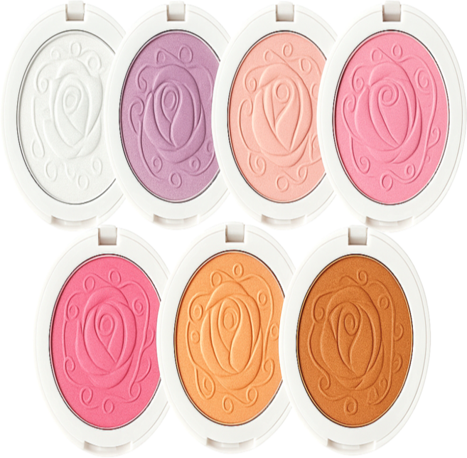 1+1 볼터치 치크 블러셔, 1개, B5샤워오렌지+B7오키드퍼플