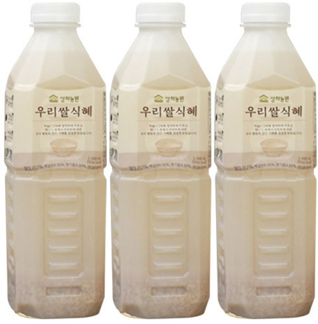 상하농원 우리쌀식혜 1000ml x 3개 무료배송/우리쌀 식혜/1L, 1L