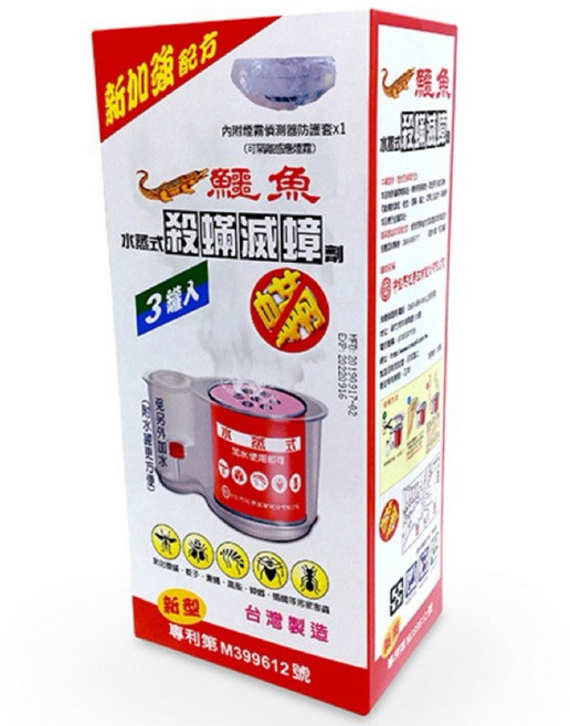 鱷魚 水蒸式殺蹣滅蟑劑20gX3罐入(每罐6-8坪)居家除蟲好幫手, 1個, 3個裝