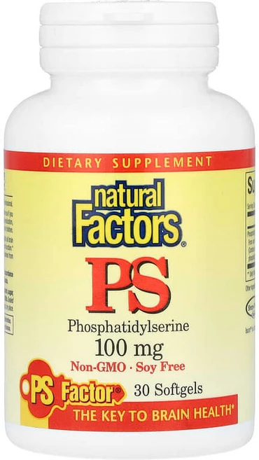 네추럴팩터스 PS 포스파티딜세린 100mg 소프트젤 30정 NFS-02615, 1개 - 쿠팡