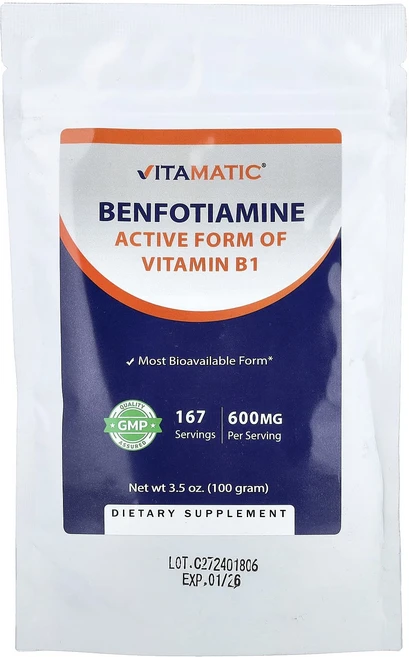 새해 첫좋은선물 Vitamatic 벤포티아민 100g(3.5oz) 제대로 할인합니다, Vitamatic 벤포티아민 100g35oz, 100g, 1개 - 쿠팡
