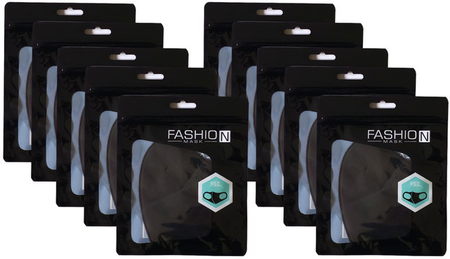 패션 마스크 10P 블랙