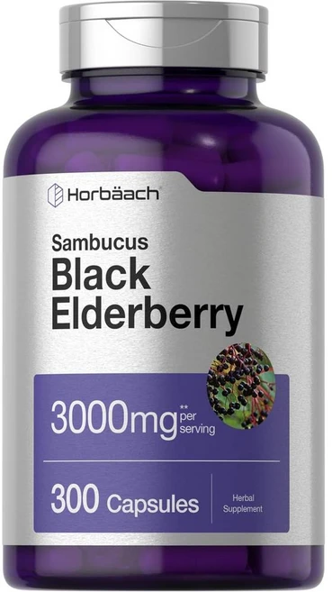 Horbaach 호바치 블랙 엘더베리 3000mg 300정, 1개 - 쿠팡