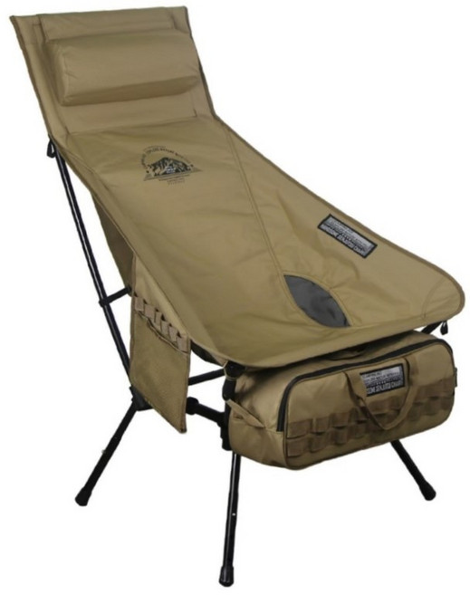 Camping Ace 野樂 黑森戰術太空躺椅 ARC-6T 高背露營椅, 荒漠沙, 1個