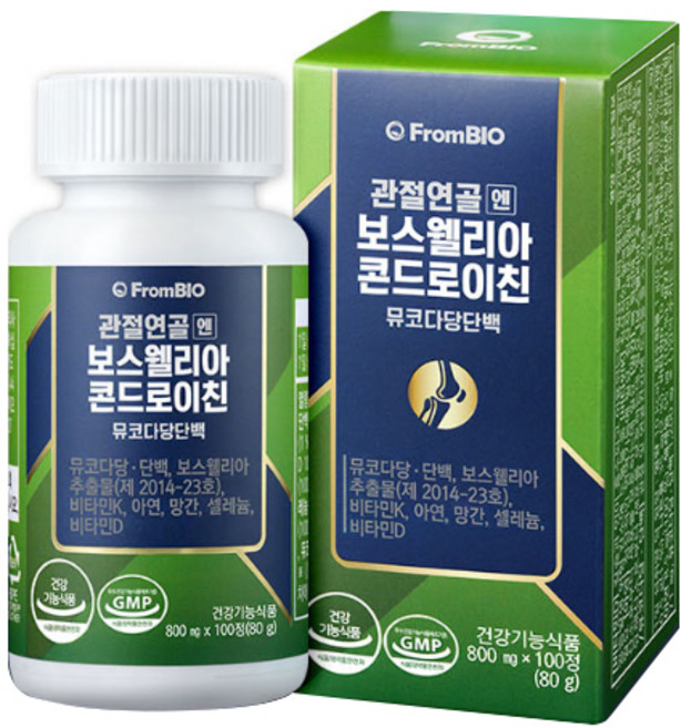 프롬바이오 관절연골엔 보스웰리아 콘드로이친 800mg, 1개, 100정
