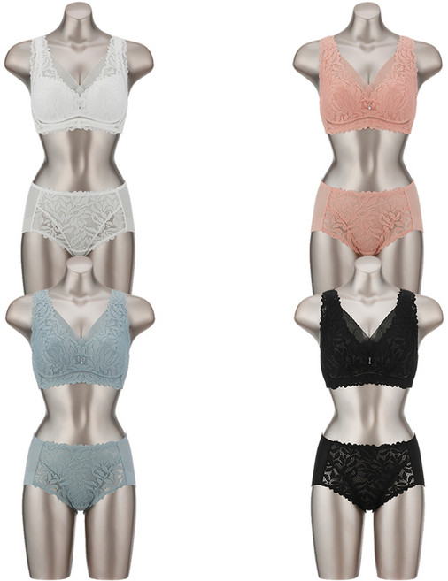 비비안 라이크라 군살 보정 여성 속옷 브라 팬티 세트 8종