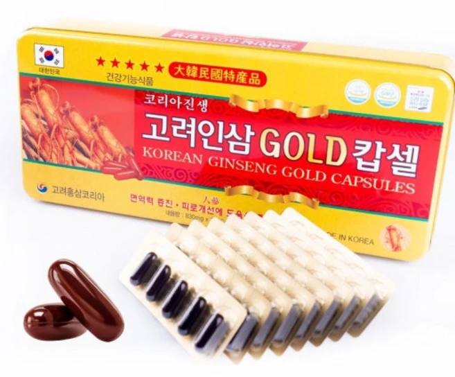 고려인삼골드 인삼캅셀 인삼캡슐 120캡슐 30일분, 1개 - 쿠팡