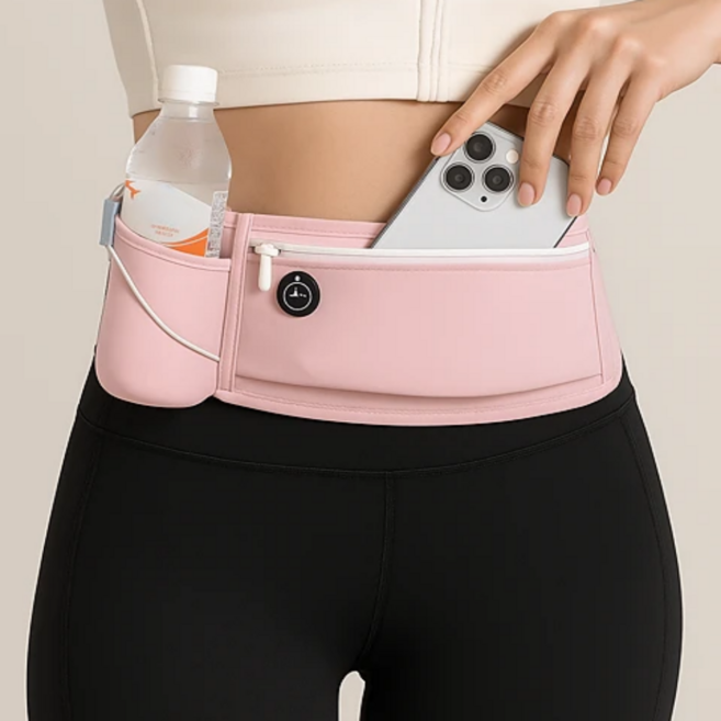앤로이드 방수 물병포켓 초경량 러닝 벨트 가방 힙색 야광띠