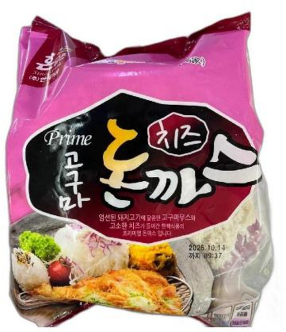 프라임고구마치즈돈가스 한맥, 1kg, 1개