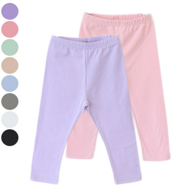 비바스타 2종 여름 시그니처 6부 레깅스 유아 아동 주니어